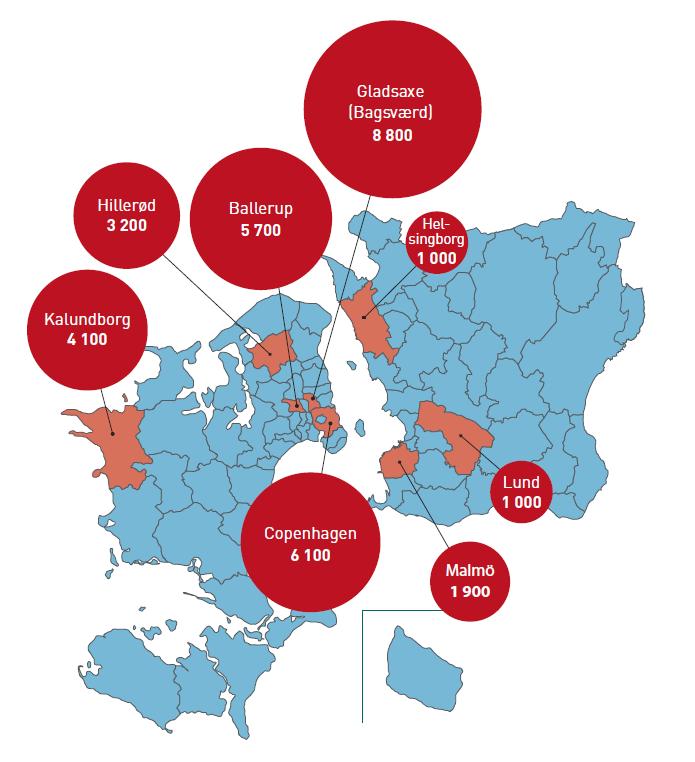 S T A T E O F M E D I C O N V A L L E Y 2 0 1 8 LIFE SCIENCE EMPLOYMENT Medicon Valley is home to the largest pool of life science talents in Scandinavia 58% of the total number of employees in the