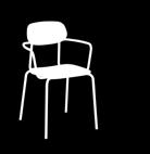 0,55/150 cm /2st Stol ATLAS passar bra som elev- eller matsalsstol 6 - vuxen, klädda stolar rekommenderas inte tillsammans med upphängningsbeslag på bord Rekommenderad bordshöjd Stol cm - Bord 72