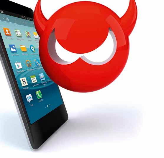 ta inga onödiga risker Skydda telefonen mot virus Det är inte bara datorn som måste skyddas mot farliga filer. Numera är även smartmobilerna utsatta för hackarnas attacker.