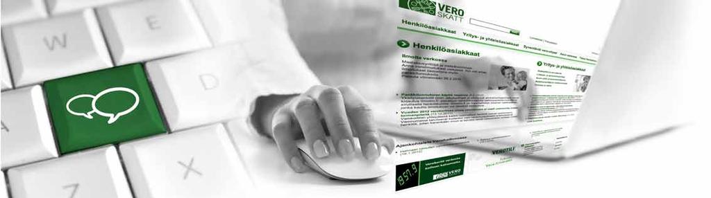 I närbild Kunderna betjänades på de nya webbsidorna och i de sociala medierna Skatteförvaltningens mest centrala kommunikationskanal, skatt.fi, publicerades i en helt omarbetad form i juni 2011.
