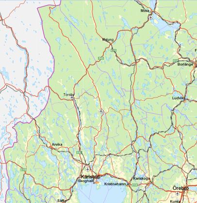 Länsplan Värmland - Vägprojekt Väg 61 - Kalleviken Gate (klar) - Klätten Åmotfors (Strand) (klar) - Åmotfors Norra By (klar) - Graninge Speke (produktion, klar sept 2020) - Framnäs- Högboda (vägplan,