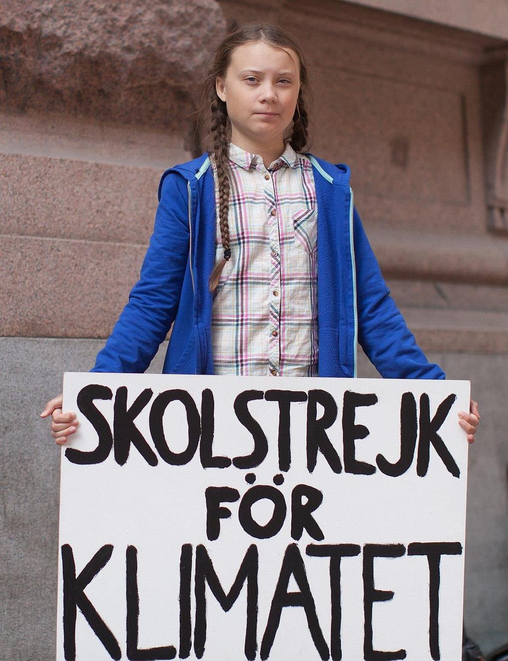 I augusti 2018 in ledde Greta Thunberg sin skolstrejk.