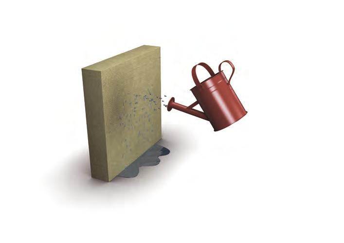 PAROC Stenull håller konstruktioner torra ogenomträngliga isoleringsmaterial möjliga fuktläckage Möjliggör betydligt snabbare torkning av betongkonstruktioner än Samlar inte fukt i konstruktionerna