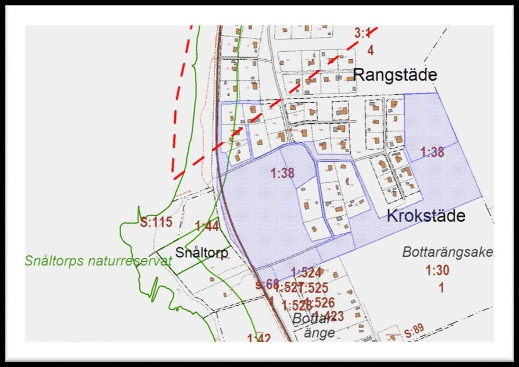 Påbörjade detaljplaner inom den södra delen av