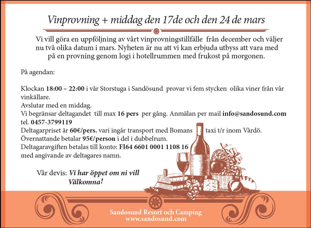 Marknadsföringsdagar på Hansatorget i Åbo 23-25.3.2018 Välkommen med! Företagsam skärgård r.f. arrangerar ett marknadsföringstillfälle för skärgårdens företag och kommuner mitt i Åbo i slutet av mars.