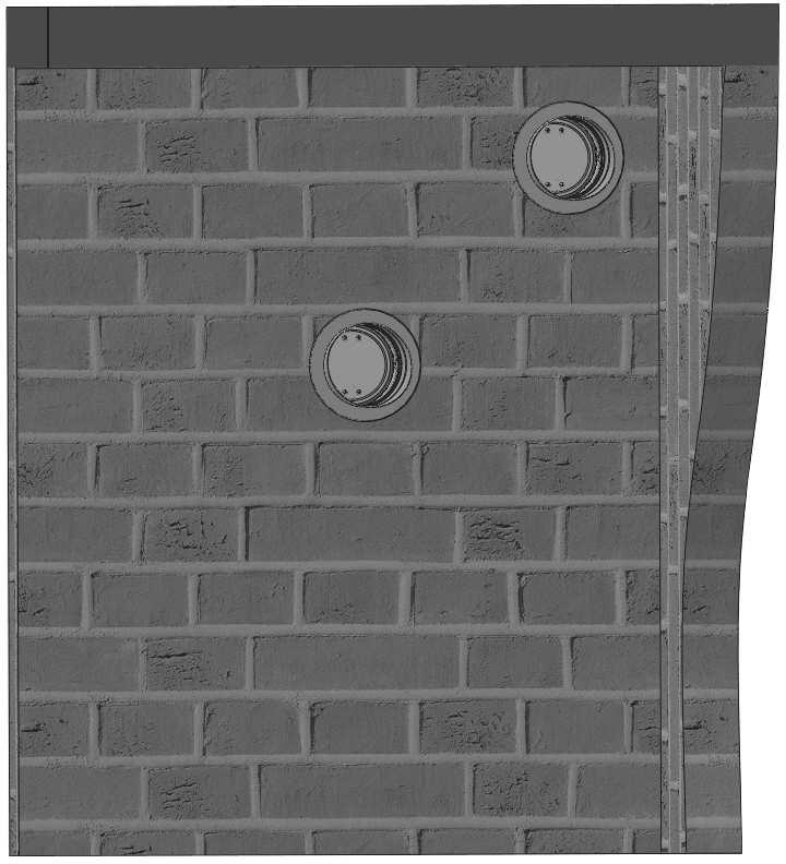 4. Placering och montering 4.1. Tryckavlastningsspjällen är lämpliga för installation i godtycklig position i vertikala och horisontella kanaldelar i brandavskiljande konstruktioner.