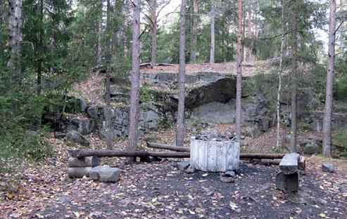 Planerad ny väg kommer att gå igenom skogsområdet och dela det i en nordlig och en sydlig del.