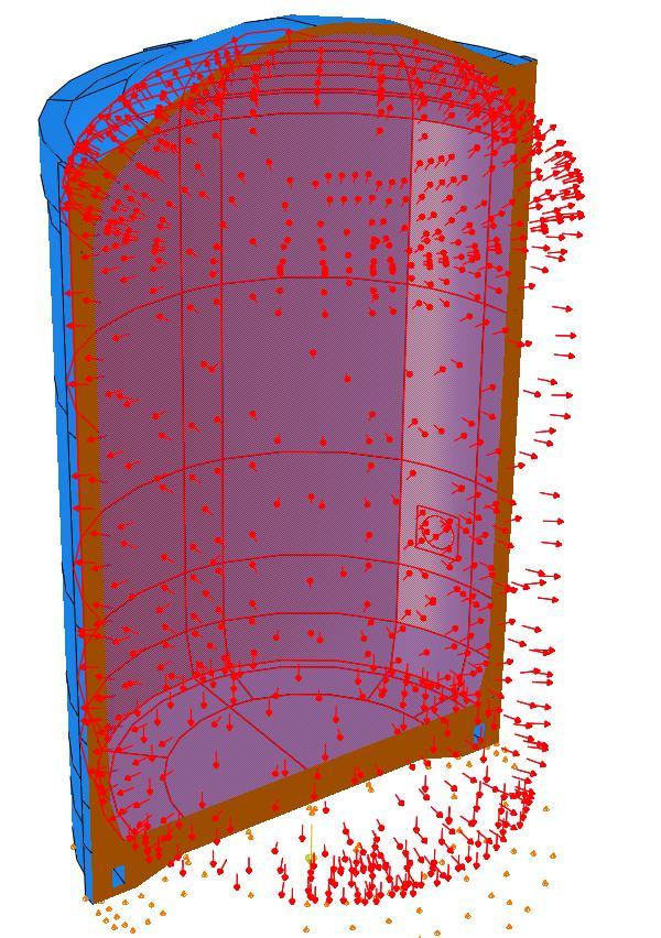 Tabell 7 Sammanställning av antagen spännkraft i 3D globala modellen.