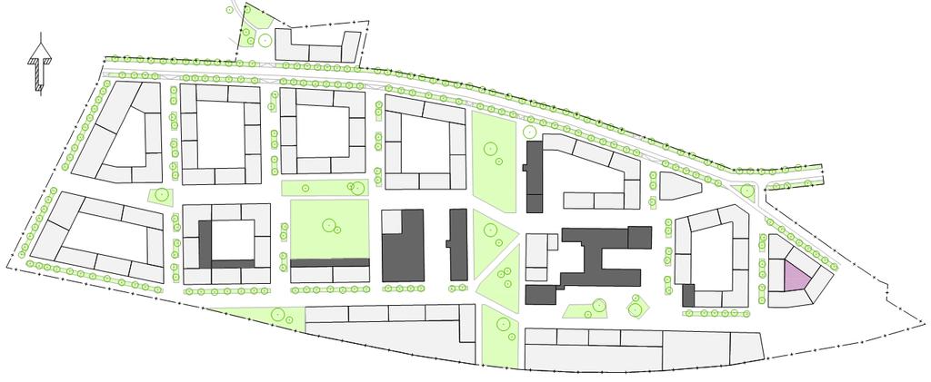 6 Figur 6. Planerad exploatering inom planområdet.