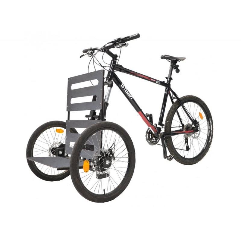 ADDBIKE AddBike är en dubbel-lutande hjulstruktur som ersätter framhjulet på din