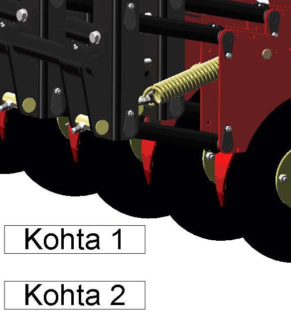 Obs! Stor risk för kläm- eller skärskador under lösgöring av såbillen! Demontering av såbillen C från maskinen 1.
