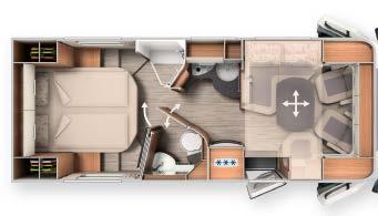Modellöversikt c-tourer T 148 LE Antal sittplatser med 3-punktsbälte: 4/5* Antal sovplatser: 2/4* 227 cm 200/190 x 85