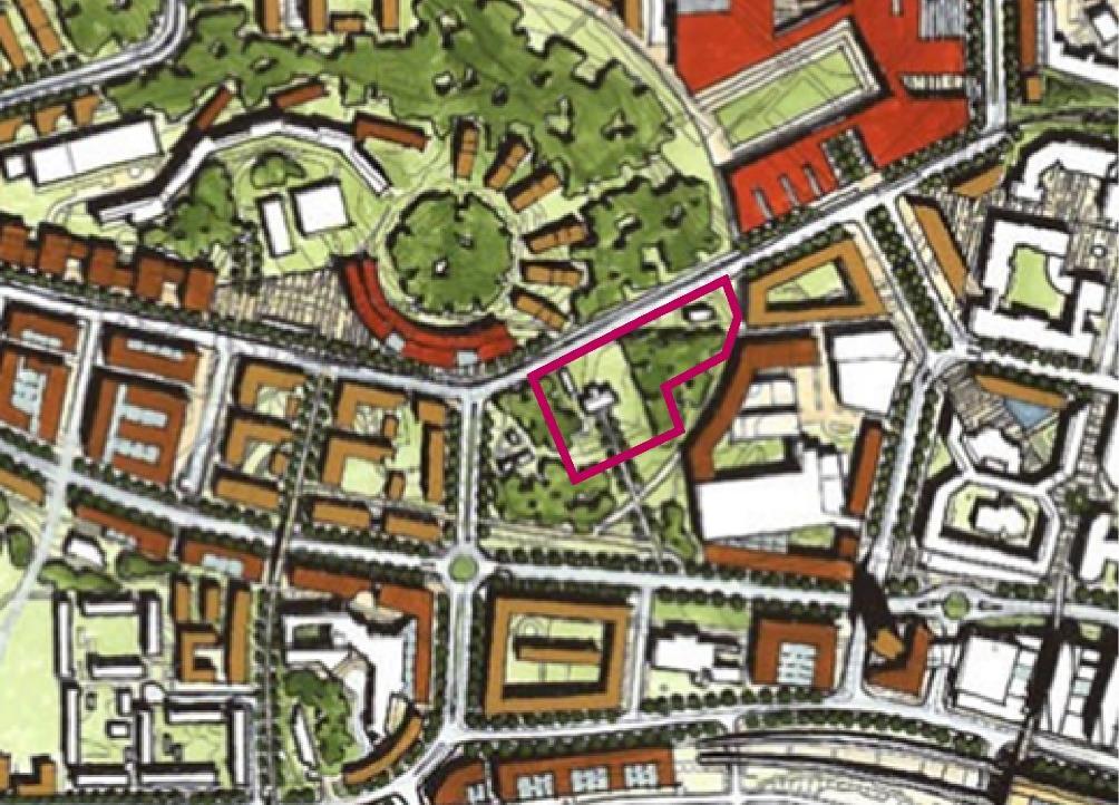 Sida 4 (6) Kista strukturplan 2003. Kista gård 1 och 2 är markerade med rosa. Gällande detaljplan För området gäller detaljplan Dp2001-15502.