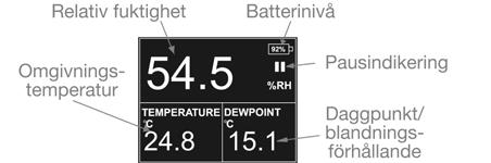 5.2 Inställningar Med HygroMaster-L kan du ändra parametrar för det uppmätta värdet genom inställningsläget.