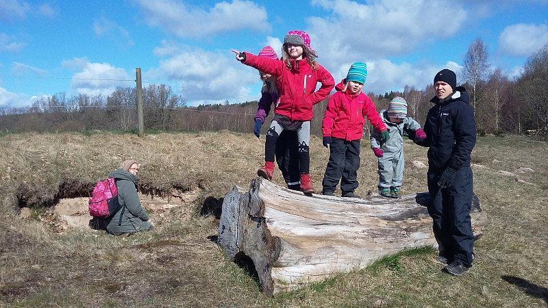 Familjedag i Biparadiset för de vilda bina och framtiden! Foto: Birgit Svensson.