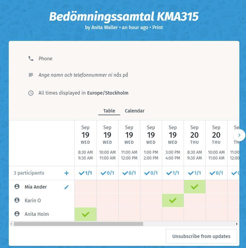 Exempel på