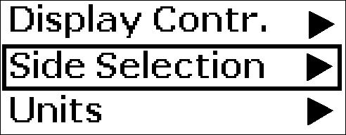 Contraste d'affichage 2 Pour augmenter, respectivement diminuer, le contraste ou l'éclairage de fond, utiliser + et L'écran revient automatiquement au menu de