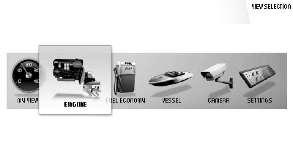 Instruments et commandes Moteur Des informations concernant le moteur et sa transmission s'affichent sur cette vue.
