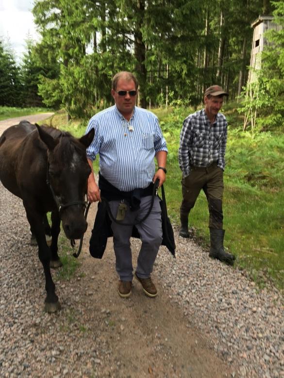 Femte träffen 160621 Vid den femte träffen medverkadetvå deltagare tisdagen den 21/6-2016 kl. 16-18. Vädret var underbart med solsken och precis lagom temperatur för en skogspromenad.