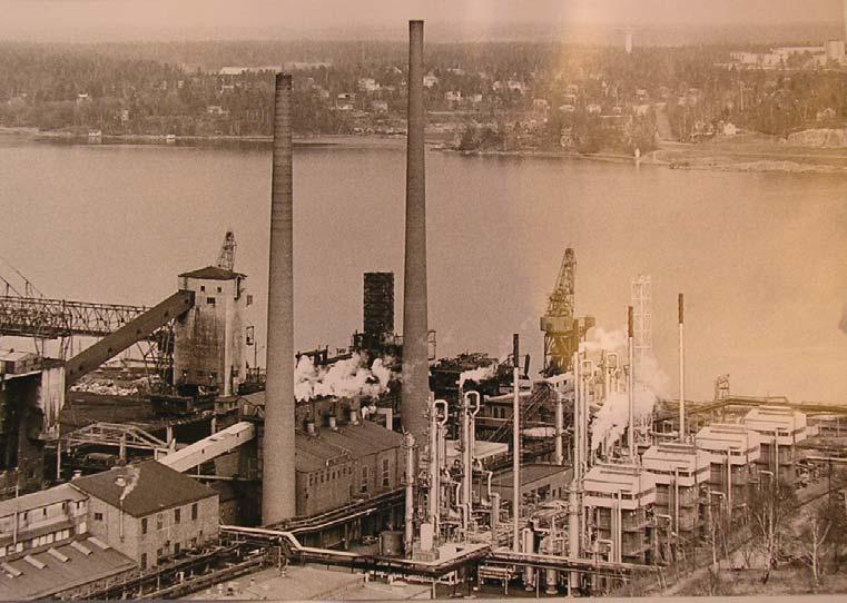 Spaltgasverket under tidigt 1970-tal.