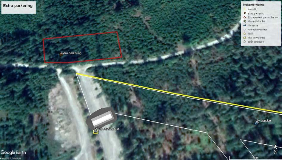 nya nerfarten markområde som ägs av Alvesta kommun och som med marginal kan ha ett avstånd och skog som skydd mot det planerade bostadsområdet.