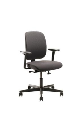 SAVO EOS Steglös reglering av: sittdjup, rygghöjd, sitthöjd och vippmekanism. Savo flytande Vipp Sitthöjd 440-580 mm i svart utförande som standard. Reglerbara armstöd (i höjd och bredd). Låsbar rygg.