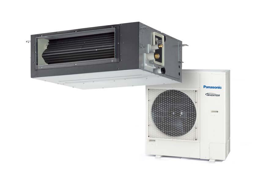 AQS/Panasonic PACi Elite U-_PZH2E*/*D-H 7 storlekar 3,8 15,0 kw (LK) 5,0 18,0 kw (VP) Värmepumpar luft-luft* 1 4 innedel/-ar** för dold montering i tak och kanalanslutning Högt statiskt tryck *