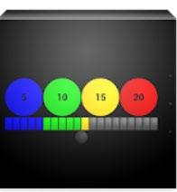 0 iphone, ipad, ipod touch Visuell timer med stegvis nedräkning av tid. Tid kvar visas som en mängd ljusprickar som slocknar allteftersom tiden går. När inställd tid är slut ljuder en signal.