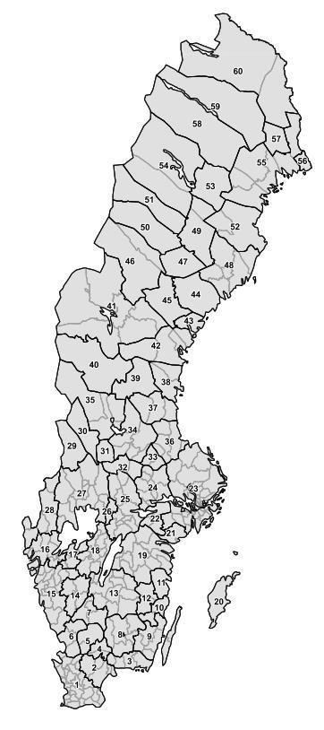 storleken på kommunerna skulle anpassas till ett funktionellt perspektiv, och de nya kommunerna skulle vara stora nog för att utgöra egna