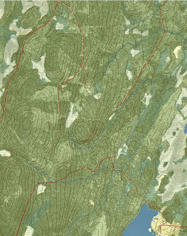 Bilaga 1 Naturreservatet Juurakkomaa Area 174 ha Skala 1:20 000 Pirttijärvi Grundträskberget Karivuoma Salkivaara Juurakkomaa Ahmaoja