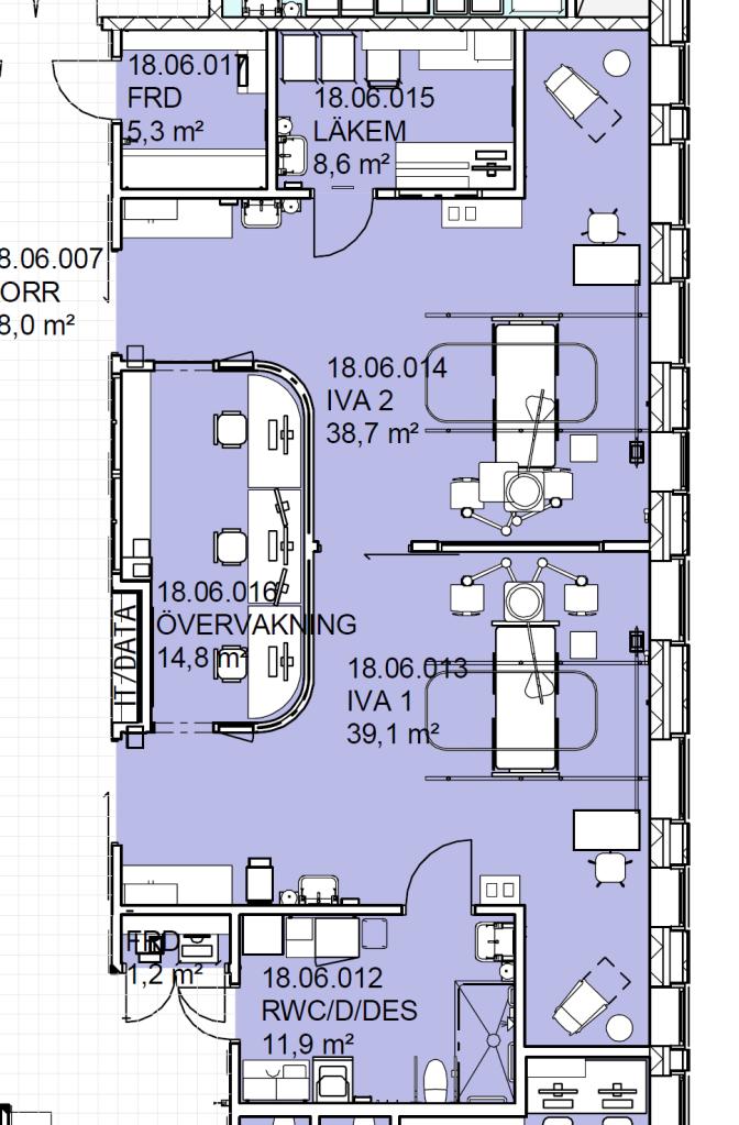 Det som påverkar lokalytan ytterligare är att allt fler apparater som ska få plats i rummet.