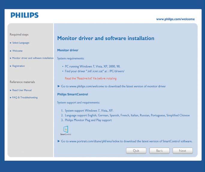3. Bildoptimering 3.5 Philips SmartControl Premium Det nya SmartControl Premium programmet från Phillips låter dig kontrollera din monitor via ett lättanvänt grafiskt gränssnitt.