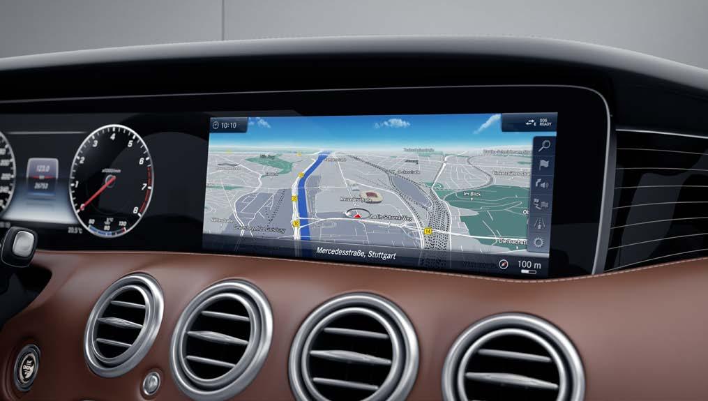 Vindrutevisning Head-up Display Den viktigaste förarinformationen i blickfånget utan att ta ögonen från vägen.