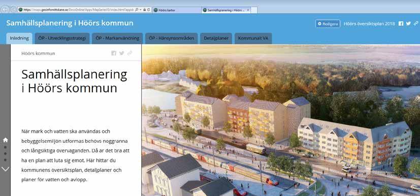 Plankartportalen på hemsidan ÖP-utställning på