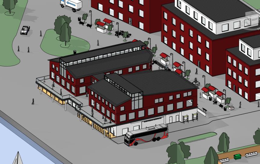 Projekt Stavsnäs Vinterhamn 2023 - Resecentrum påbörjas Skärgårdstorg med