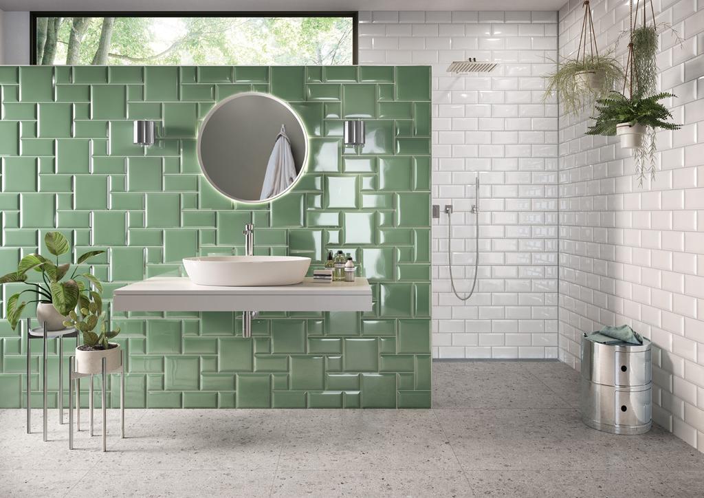 METRO FLAIR SAGE GLOSSY FRÅN VILLEROY & BOCH På restauranger och andra platser där trägolv inte är lämpligt, tänk badrum eller tvättstuga, ger granitkeramik med träutseende dig möjligheten att ändå