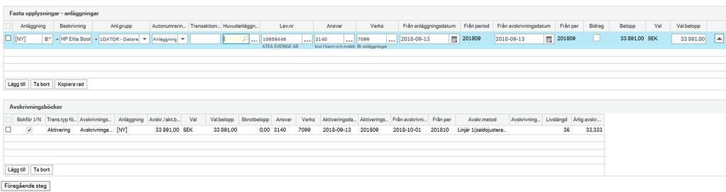 Om du redan har registrerat en anläggning tidigare som ska vara huvudanläggning så registrerar du alltså det anläggningsnumret här.