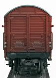2 type Gms 30 Oppeln freight cars, without a brakeman s platform or a brakeman s cab. 1 type Gmhs 30 Oppeln freight car, with a brakeman s platform but without a brakeman s cab.
