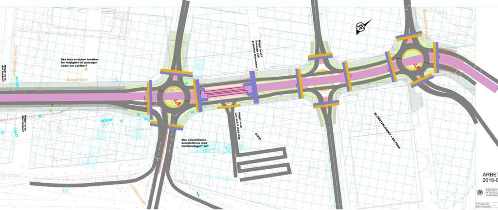3 (10) Scenario 2 och 3, med ny höger in/höger ut till COOP strax öster om Leråkersmotet.