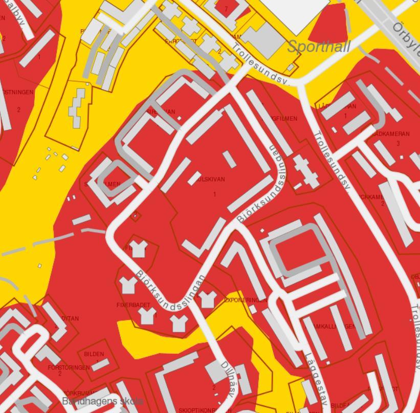 Sida 8 (21) 3.1 Geologiska förutsättningar Utredningsområdet är beläget på berg som i stora delar överlagras med jordtäcke.