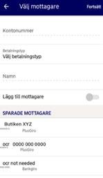 Så här gör du en överföring till ett annat konto ( av 3) 3 5 4 6 Logga in i Mobilbanken.