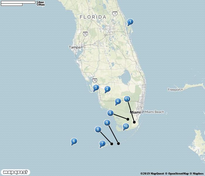 Resan i korthet Datum Orter/resplan 4 apr Resan startar på Orlandos internationella flygplats. Natt i Orlando. 5 apr Merrit Island. Natt i F T Myers.