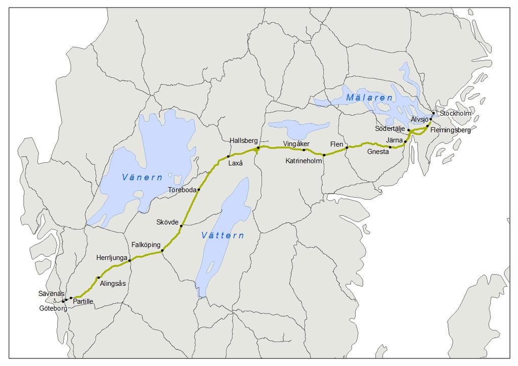 Bakgrund Västra stambanan är en av Sveriges viktigaste järnvägar Omfattande trafik medför ofta driftstörningar och förseningar Åtgärder på kort och