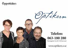 Besök oss på FB och Instagram! NU KOMMER HÖSTMÖRKRET! Boka en synundersökning hos oss! Tel: 063-180 280 Thomégränd 16 831 34 Österund www.optikern.z.