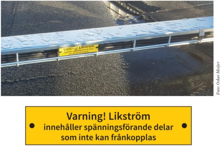 Skyltning för brytare och spänningsförande delar (Räddningstjänsten