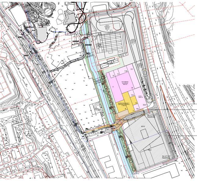 Figur 2. Situationsplan från 19 mars 2019, framtagen av Liseberg. Figuren återfinns även bilaga 1 Övergripande förutsättningar 5. Kommunal planering 5.1.1 Översiktsplan Göteborg Stads översiktsplan antogs av Kommunfullmäktige 2009.