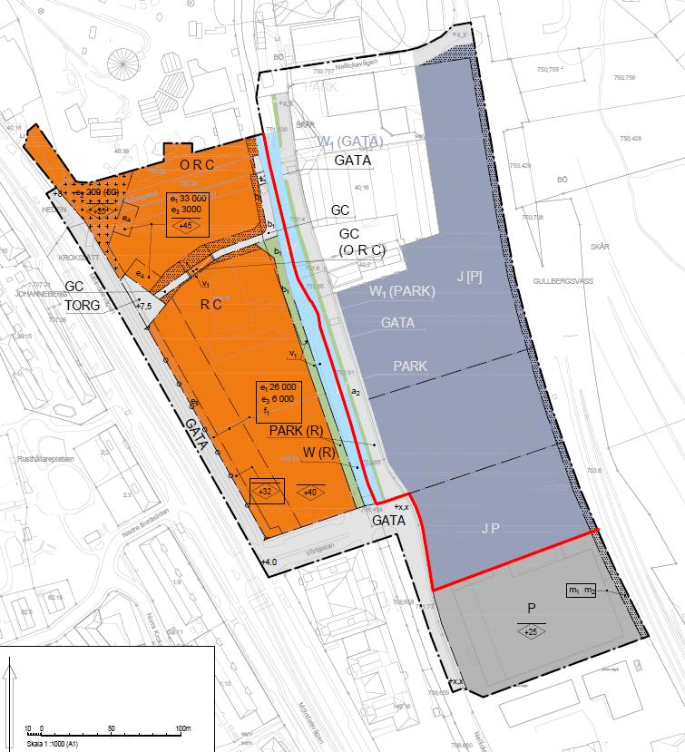 Stad tar fram två detaljplaner för utökningen av området. Den här konsekvensbedömningen avseende miljökvalitetsnormer för ytvatten avser etapp 2, dvs den andra av de två detaljplanerna.