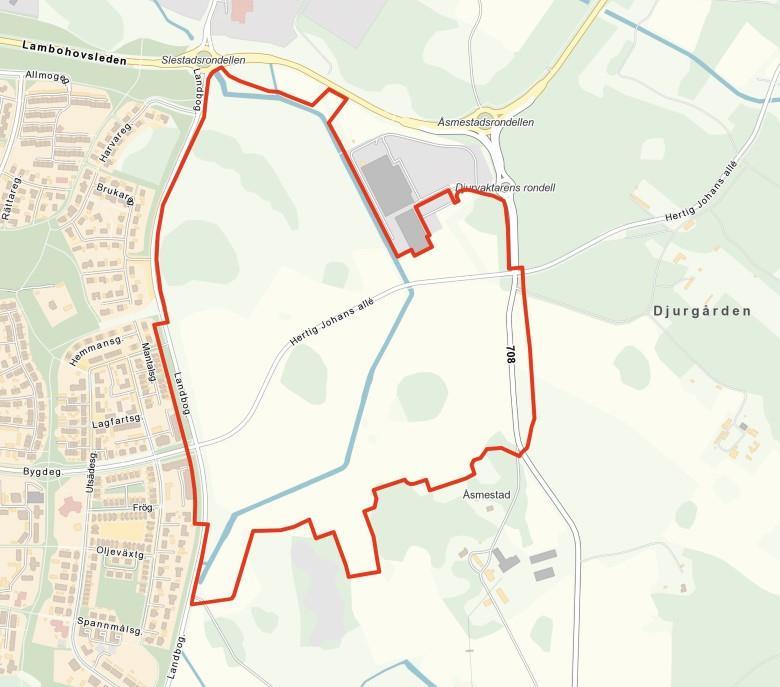 Resultat och Riskbedömning, Djurgården Linköping 1. Bakgrund På området Djurgården i Linköping pågår arbetet med ny detaljplan (Figur 1).