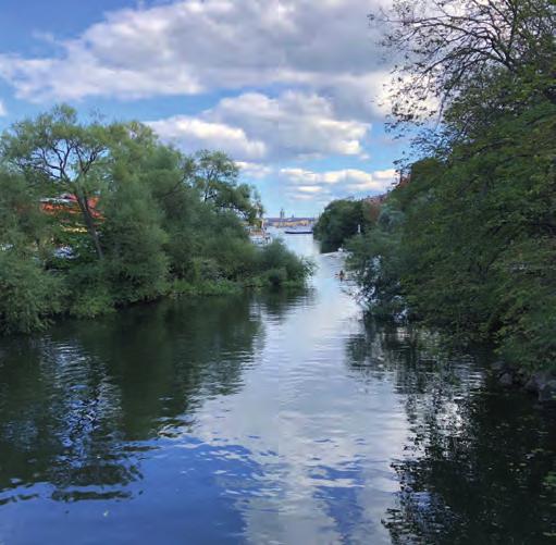 Östra Södermalm Terräng: Norrvänd förkastningsbrant där bergen Katarinaberget, Stigberget, Åsöberget och Fåfängan ingår. Andra berg är Erstaklippan, Vita Bergen och Blecktornsparken.