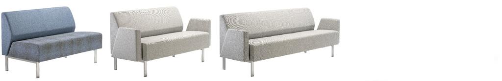 Sittgrupper Link soffgrupp med öppet avstånd mellan sits och rygg HB5121, Link 2-sits utan armstöd HB5131, Link 3-sits utan armstöd HB5120, Link 2-sits med armstöd HB5130, Link 3-sits med armstöd